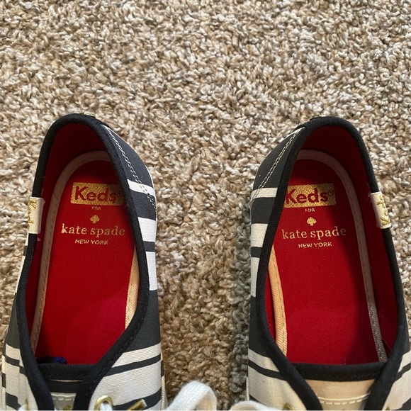 Keds + Kate Spade Striped Sneakers Size 6.5 - Picture 5 of 10